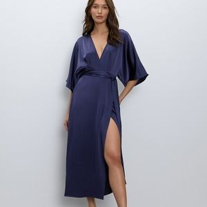 NWT Aritzia Babaton Stanley Dress in Pure Indigo